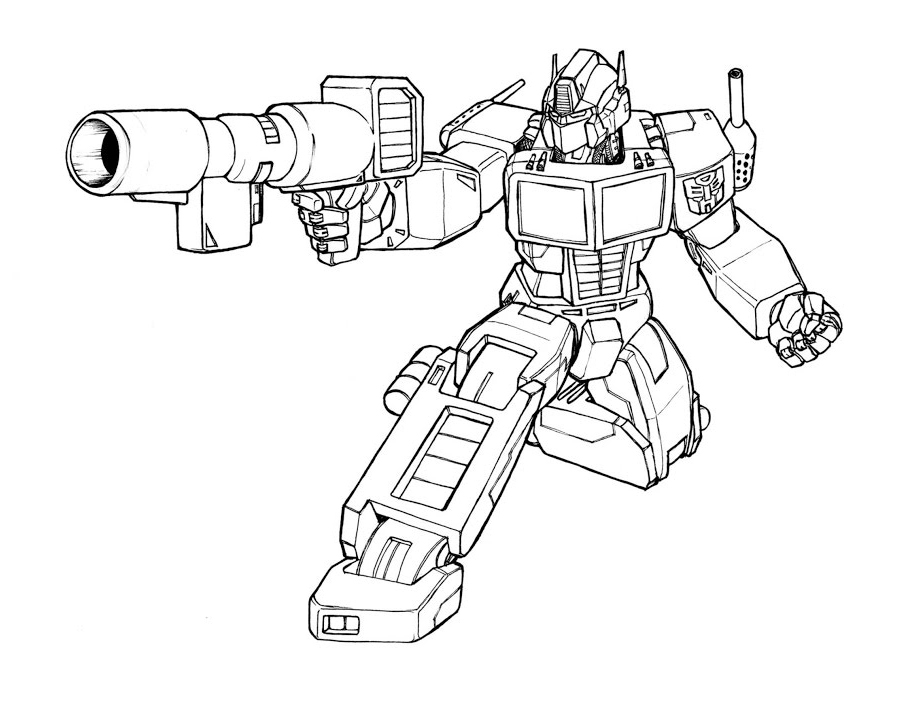 Transformers Optimus Prime Coloring Pages to Print