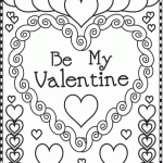 Valentine Card to Color