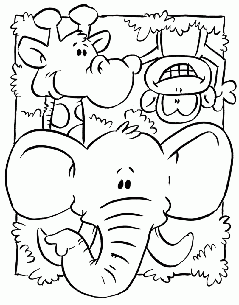 Wild Animal Coloring Pages