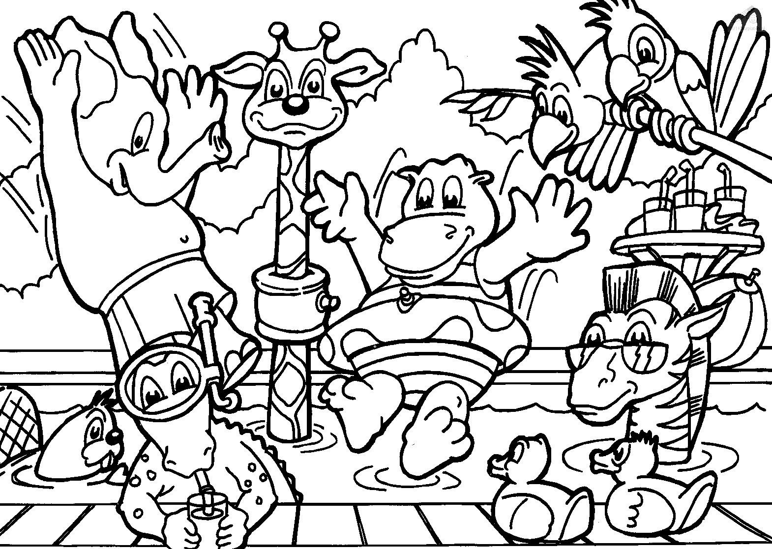 Coloring Animals Sheet