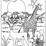 Wild Safari Animals Coloring Pages