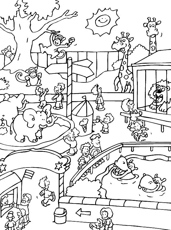 Zoo Animals Coloring Pages - Best Coloring Pages For Kids