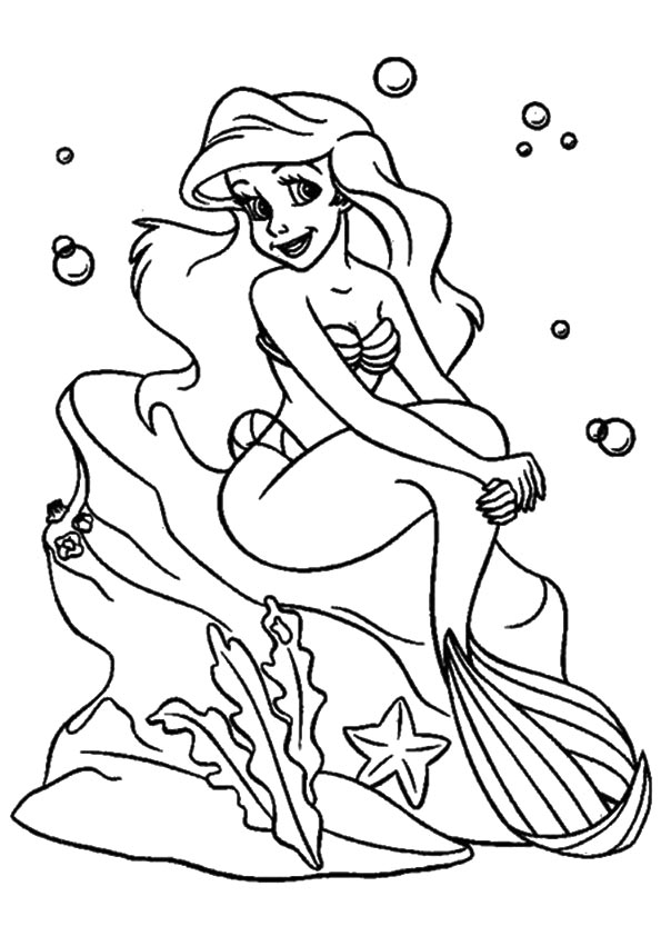 Little Mermaid Disney Coloring Page