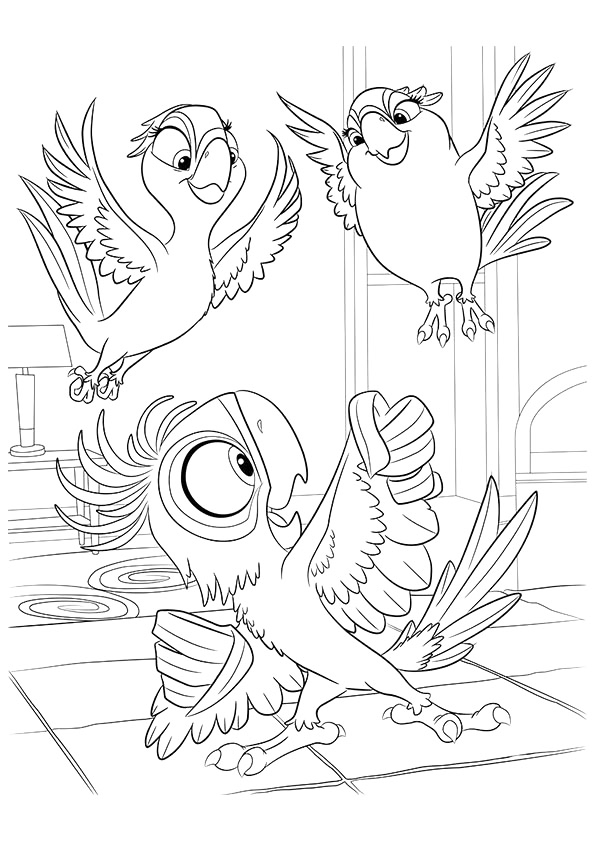 Rio Disney Coloring Page