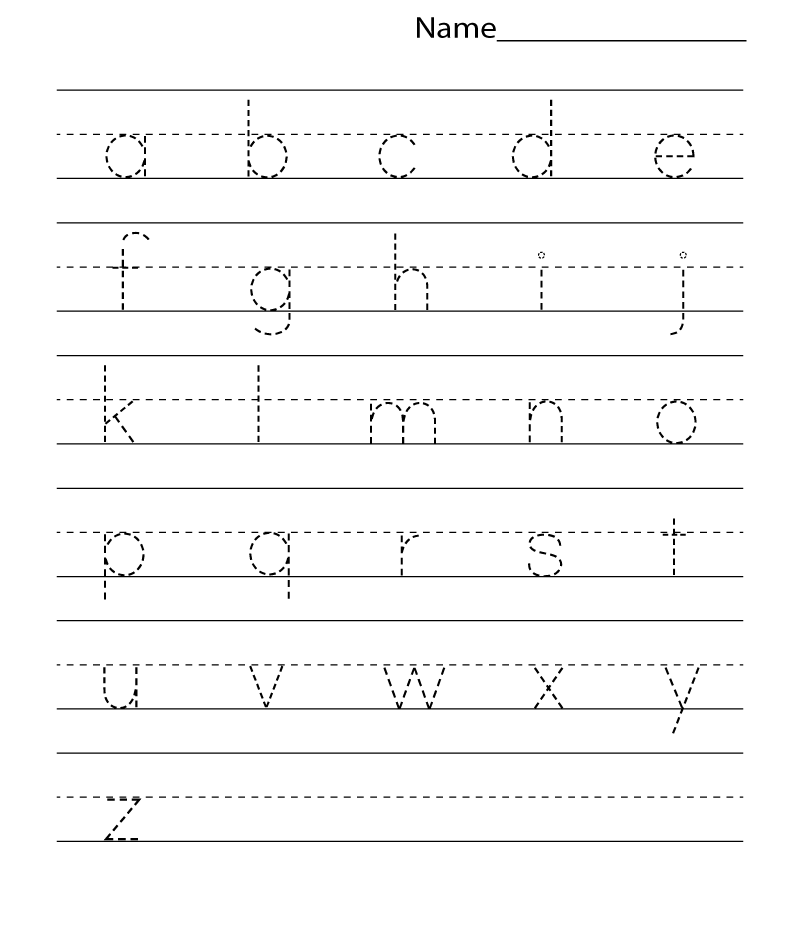 ABCs Preschool Tracing Worksheets