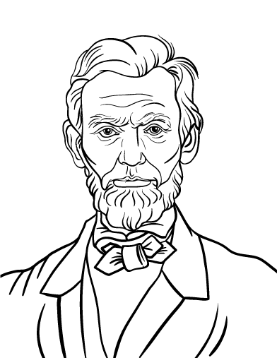 Abraham Lincoln Coloring Worksheet