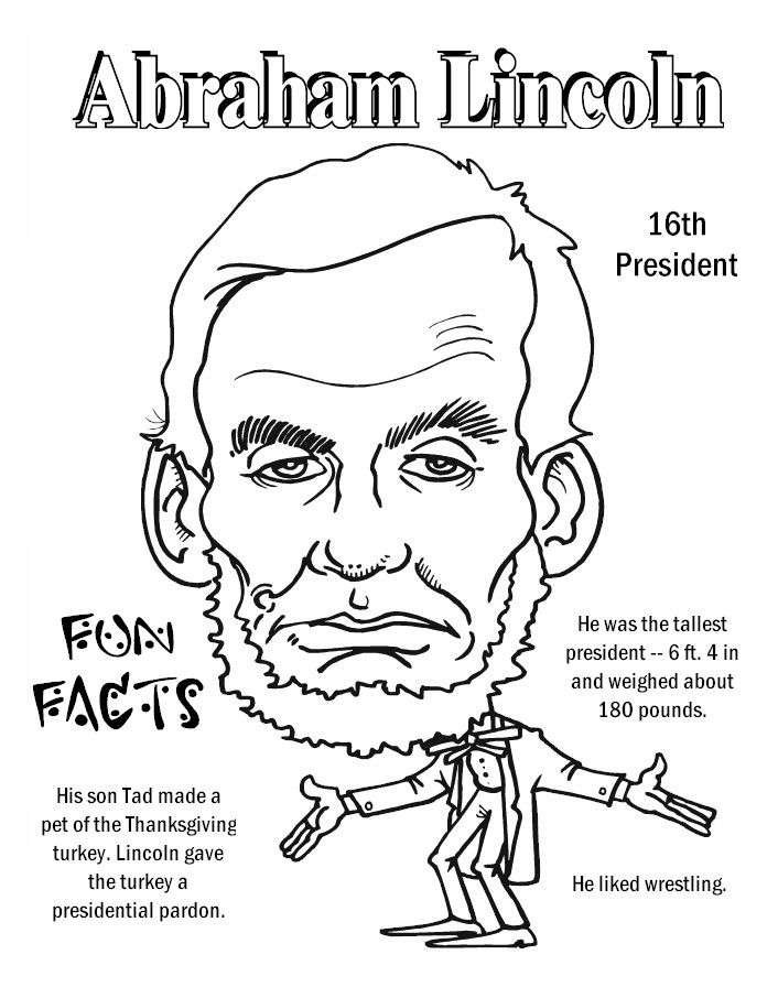 Abraham Lincoln Funfact Worksheets