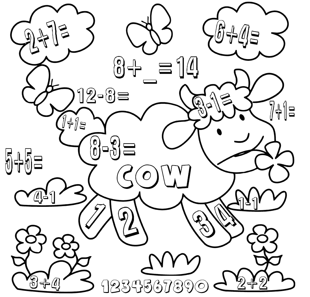 kindergarten math worksheets best coloring pages for kids