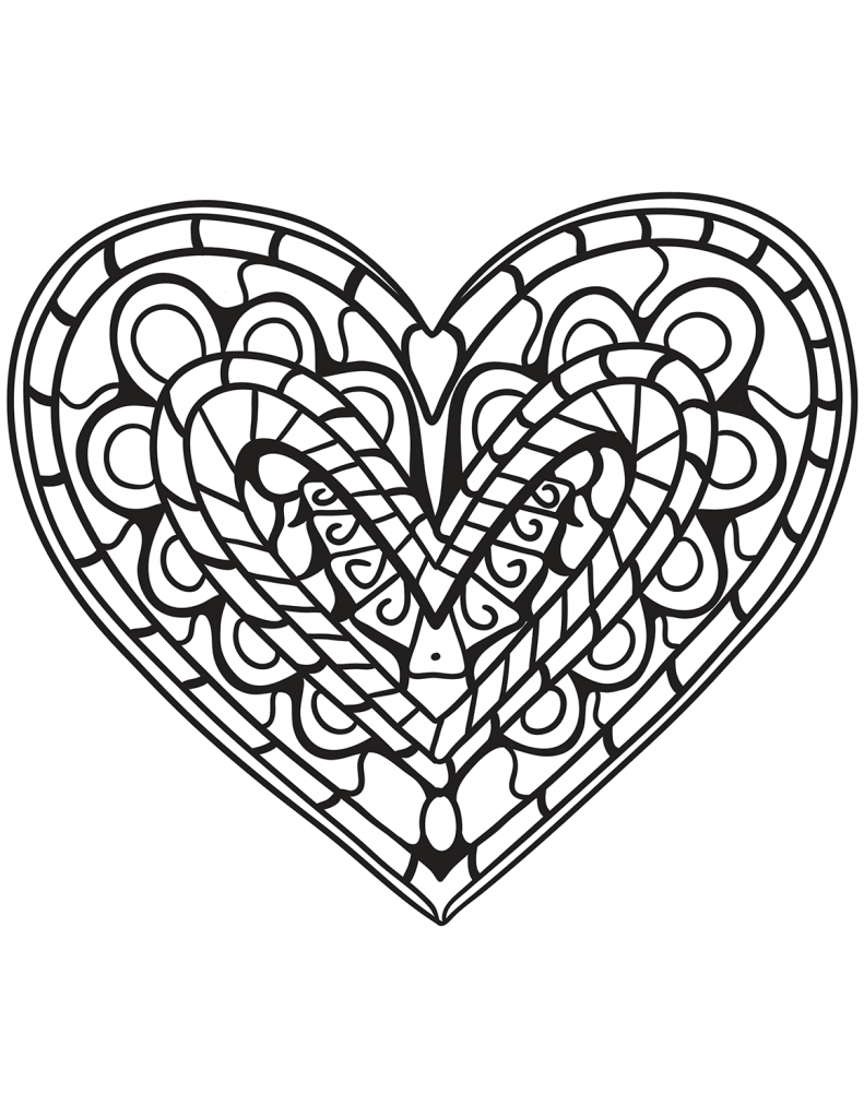 Coloring Pages for Adults Heart