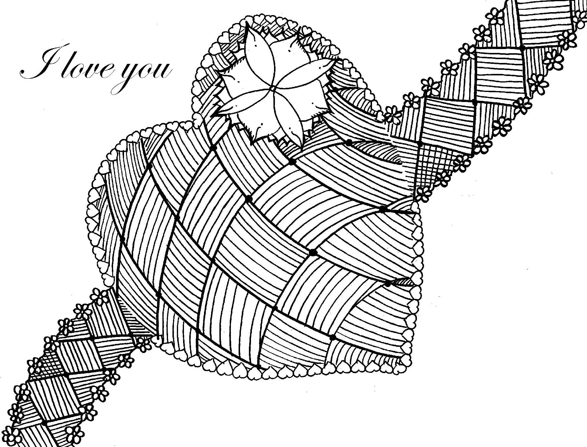 heart parts coloring pages