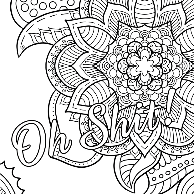 Curse Word Coloring Pages for Adults