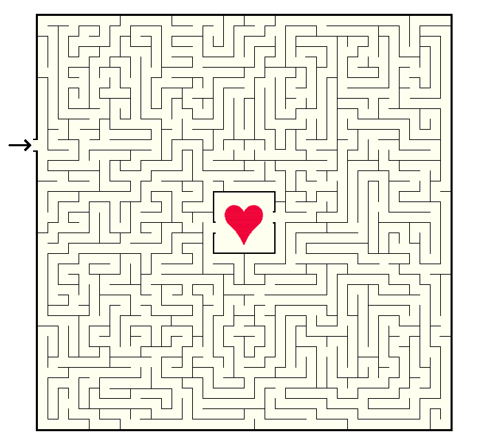 Valentines Mazes - Best Coloring Pages For Kids