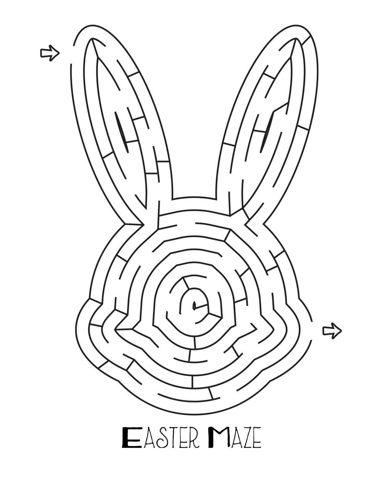 Easter Mazes Best Coloring Pages For Kids