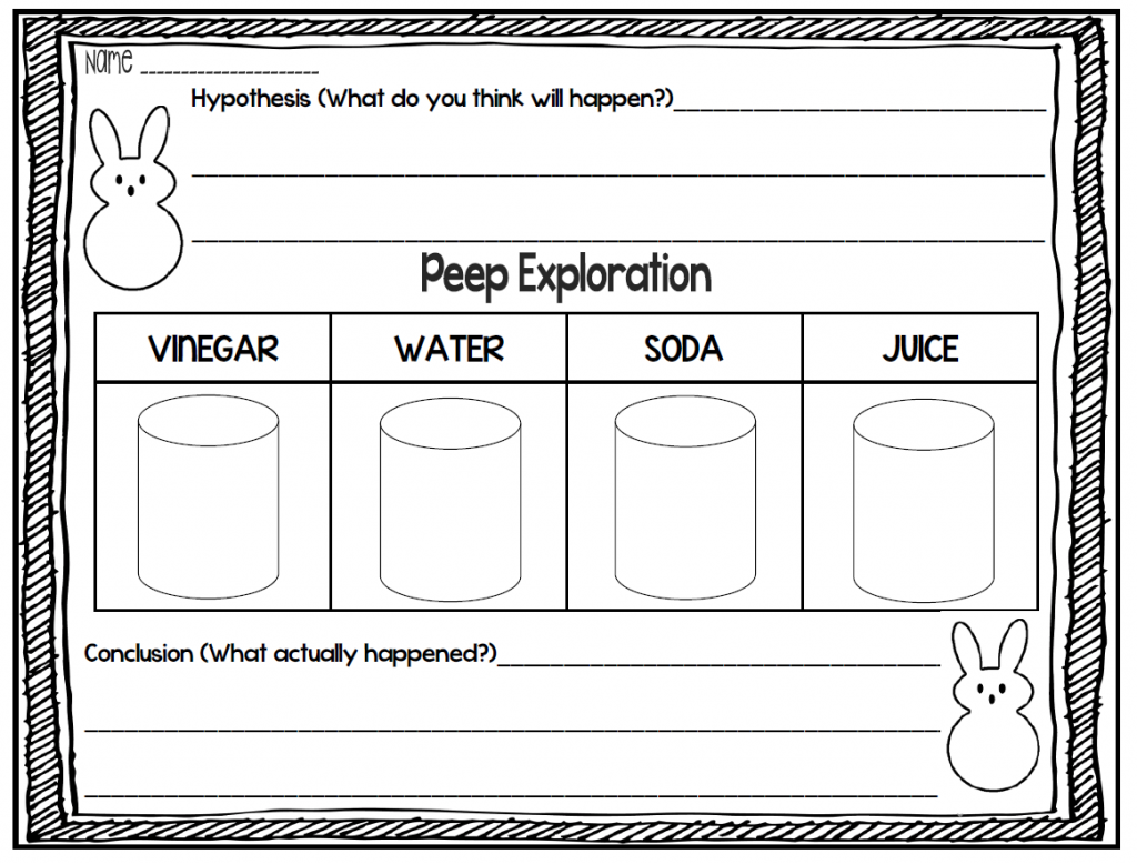 Easter Science Worksheet