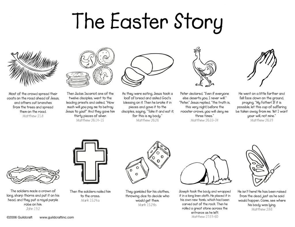 Easter Story Worksheet