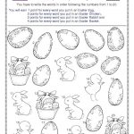 Easter Words Worksheet