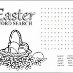 Easy Easter Word Search Puzzle