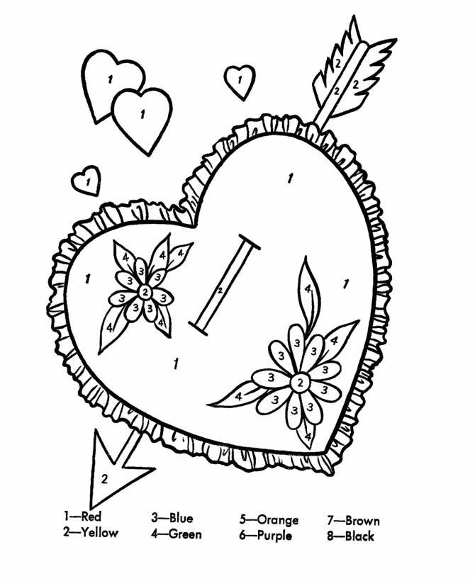 Valentines Color By Number Best Coloring Pages For Kids Valentines Color By Number Best Coloring Pages For Kids