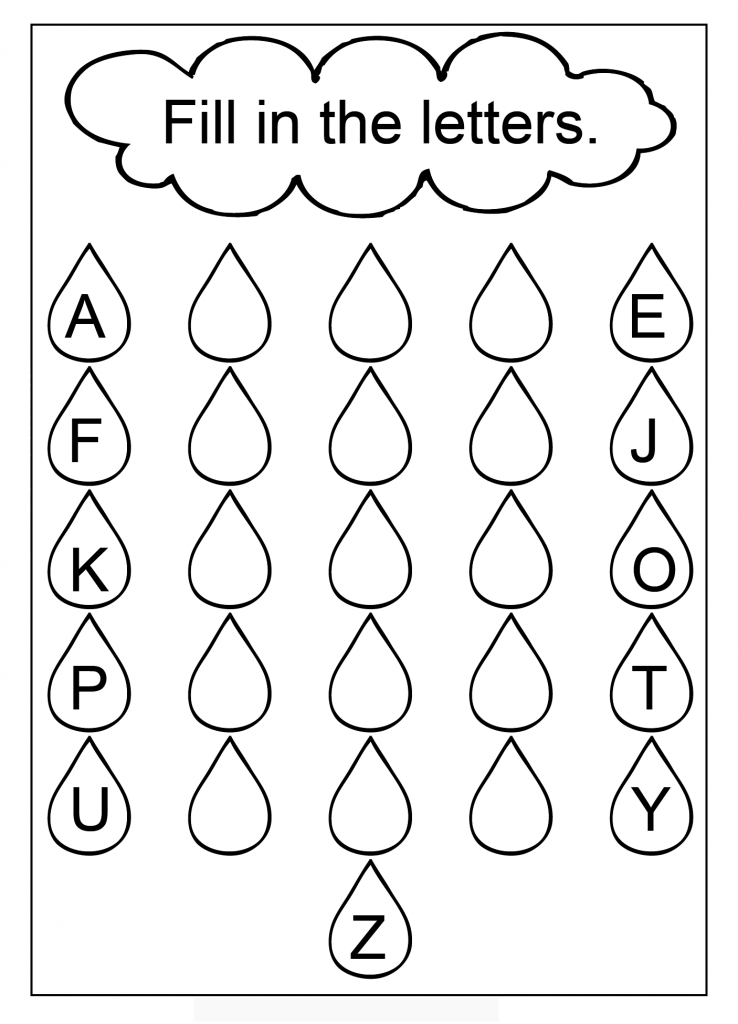 Preschool English Alphabet Worksheets