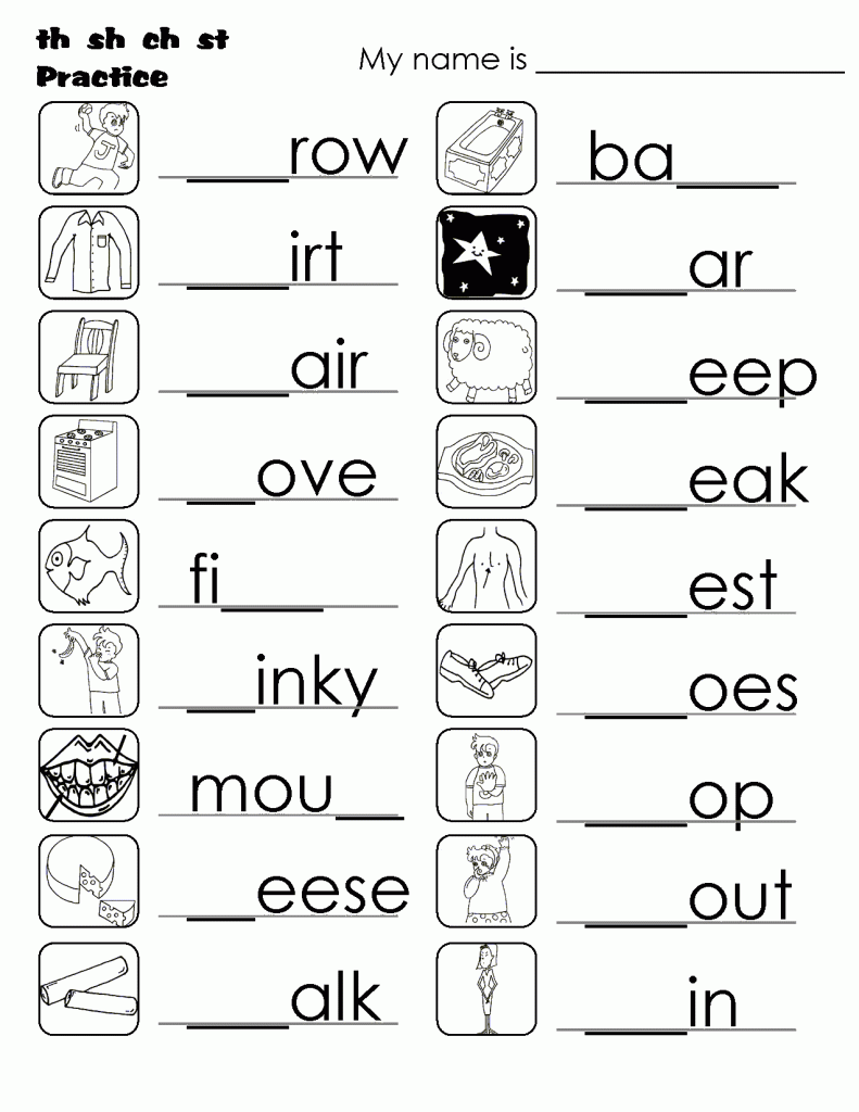 Fill in the Letter Kindergarten English Worksheets