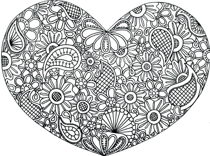 Heart Coloring Pages • Free Printables for Adults and Kids