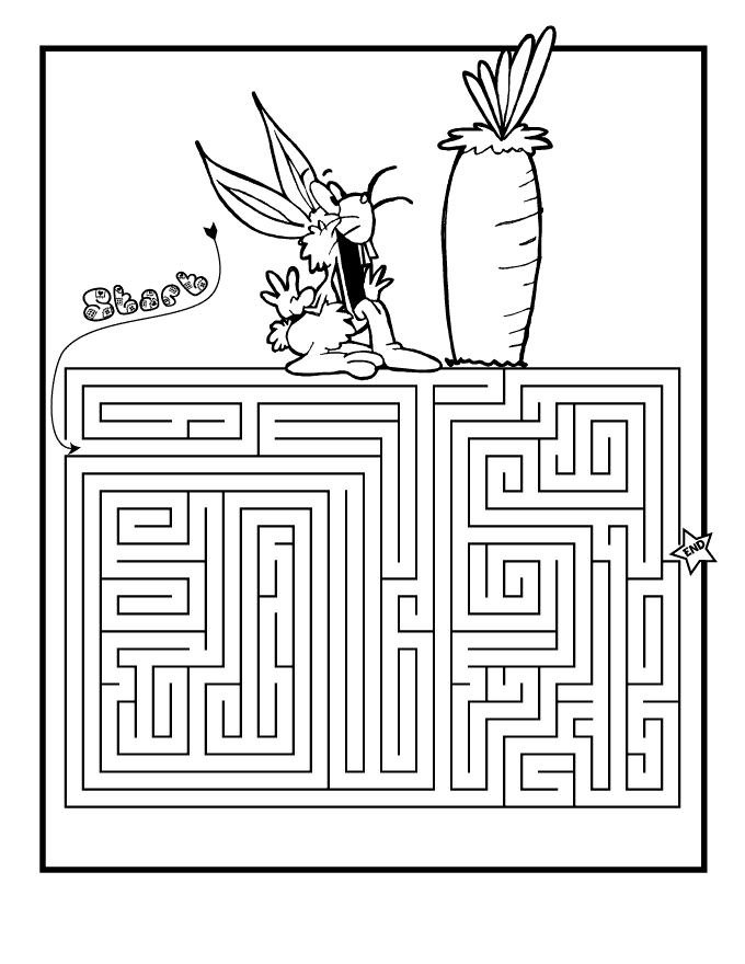 Easter Mazes - Best Coloring Pages For Kids