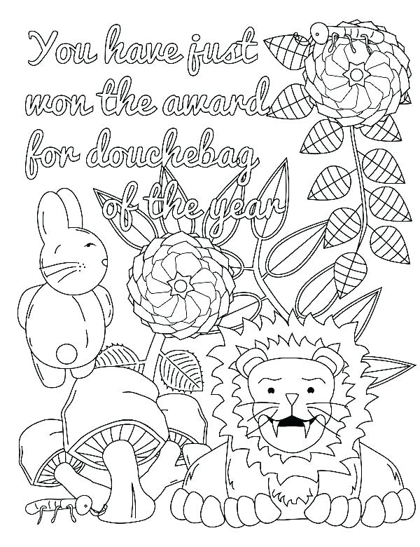 Free Funny Adult Curse Word Coloring