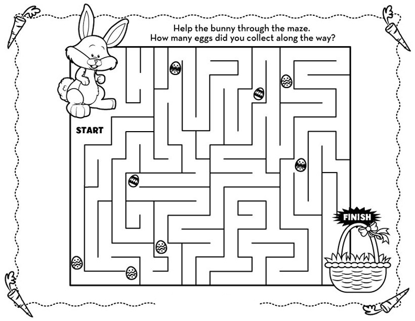 Easter Mazes - Best Coloring Pages For Kids