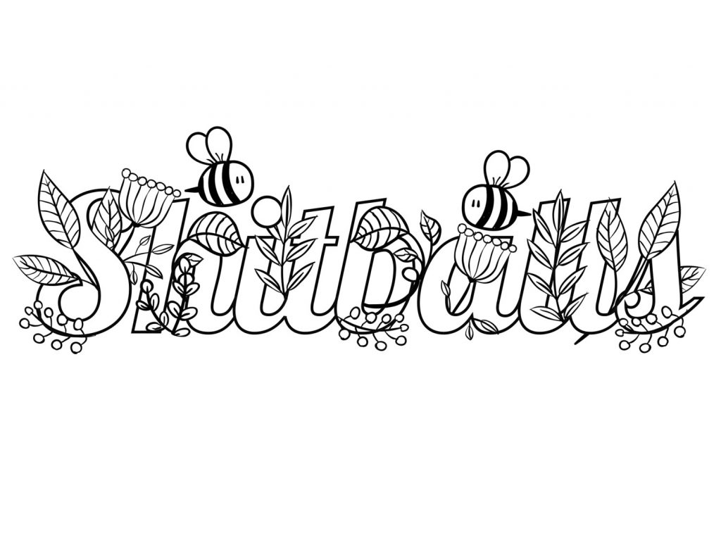 Funny Swear Adult Coloring Pages