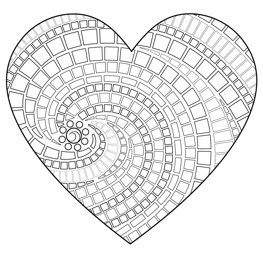 Hearts Coloring Pages for Adults - Best Coloring Pages For Kids