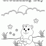 Groundhog Day Coloring Pages