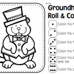 Groundhog Day Coloring Worksheets