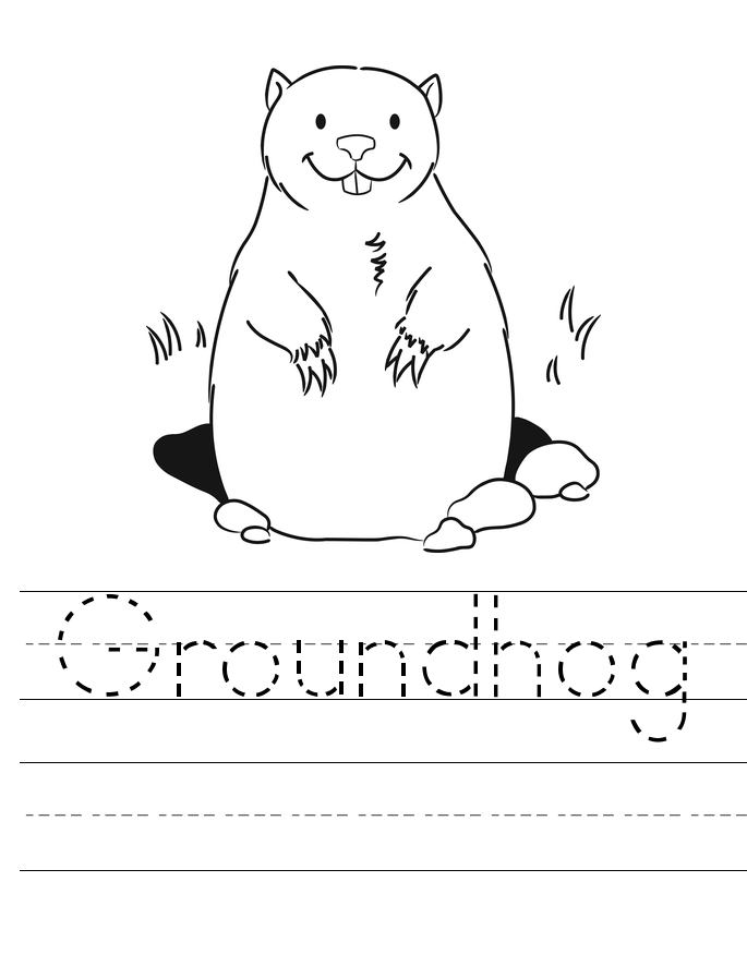 Groundhog Day Worksheets Best Coloring Pages For Kids