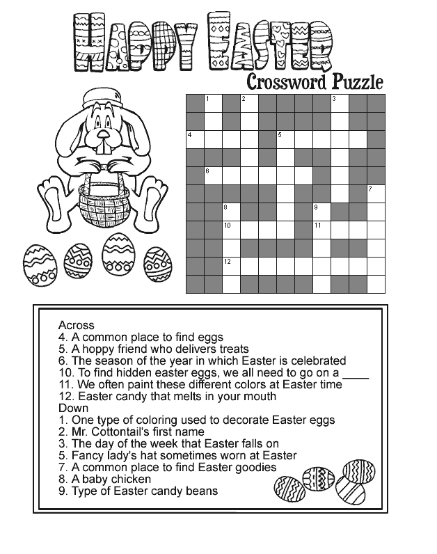 Happy Easter Crossword Puzzle