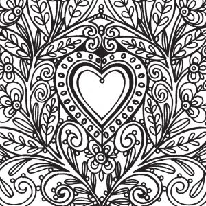 Hearts Coloring Pages for Adults - Best Coloring Pages For Kids