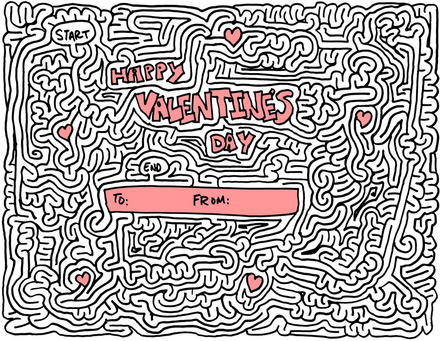 Valentines Mazes - Best Coloring Pages For Kids