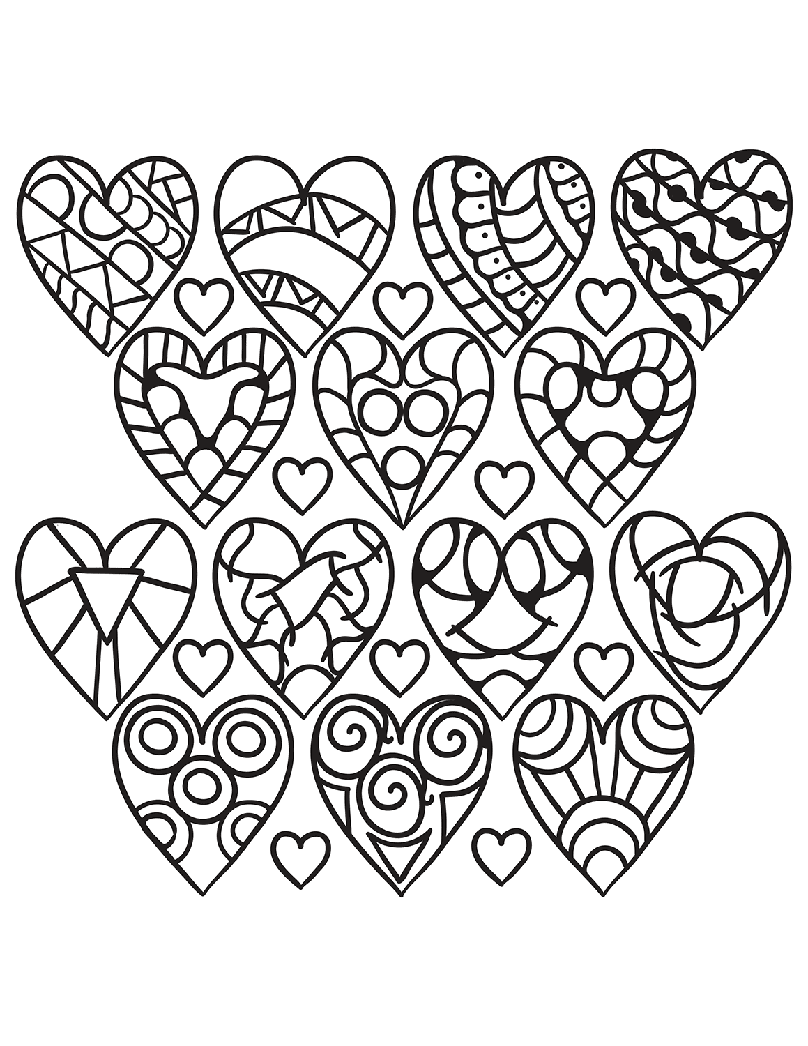 Download Hearts Coloring Pages for Adults - Best Coloring Pages For ...