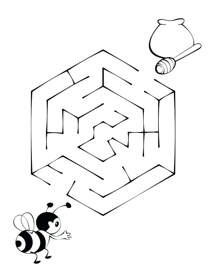 Kindergarten Maze Worksheet