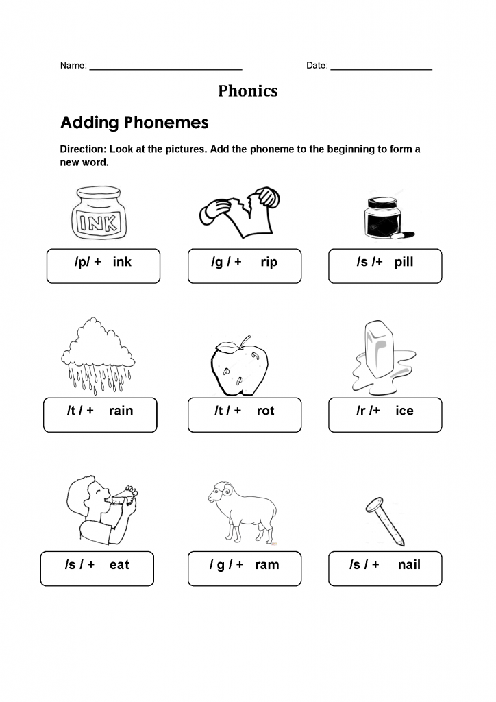 Kindergarten Phonics Activities