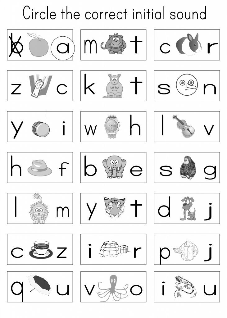 Printable Phonics Kindergarten English Worksheets