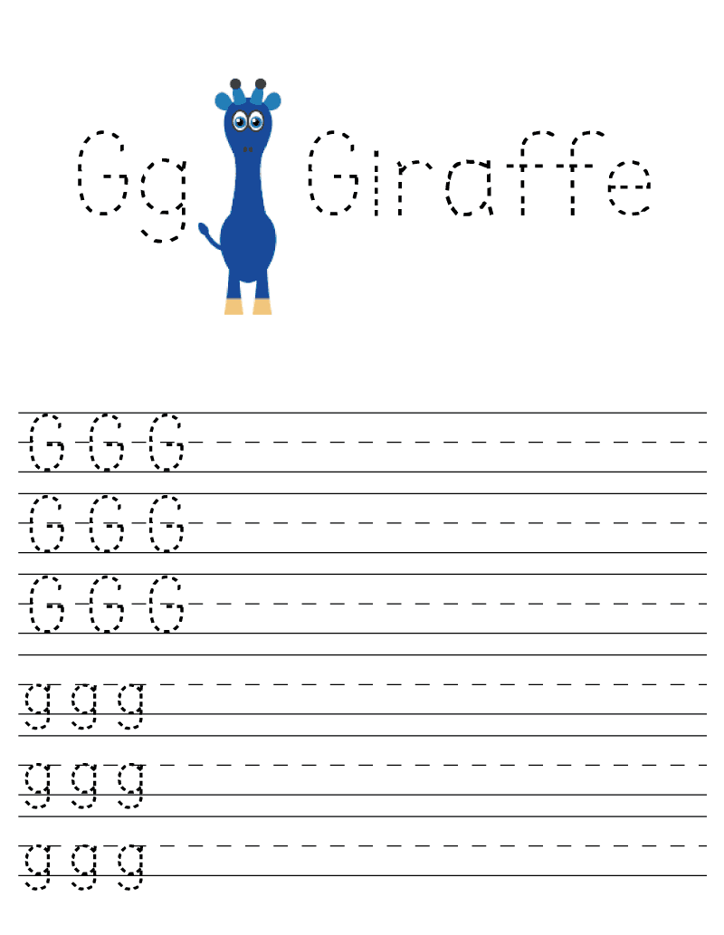 letter g coloring worksheet free kindergarten english - letter g ...