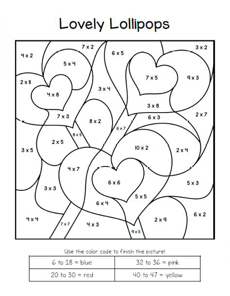 Valentines Color by Number - Best Coloring Pages For Kids