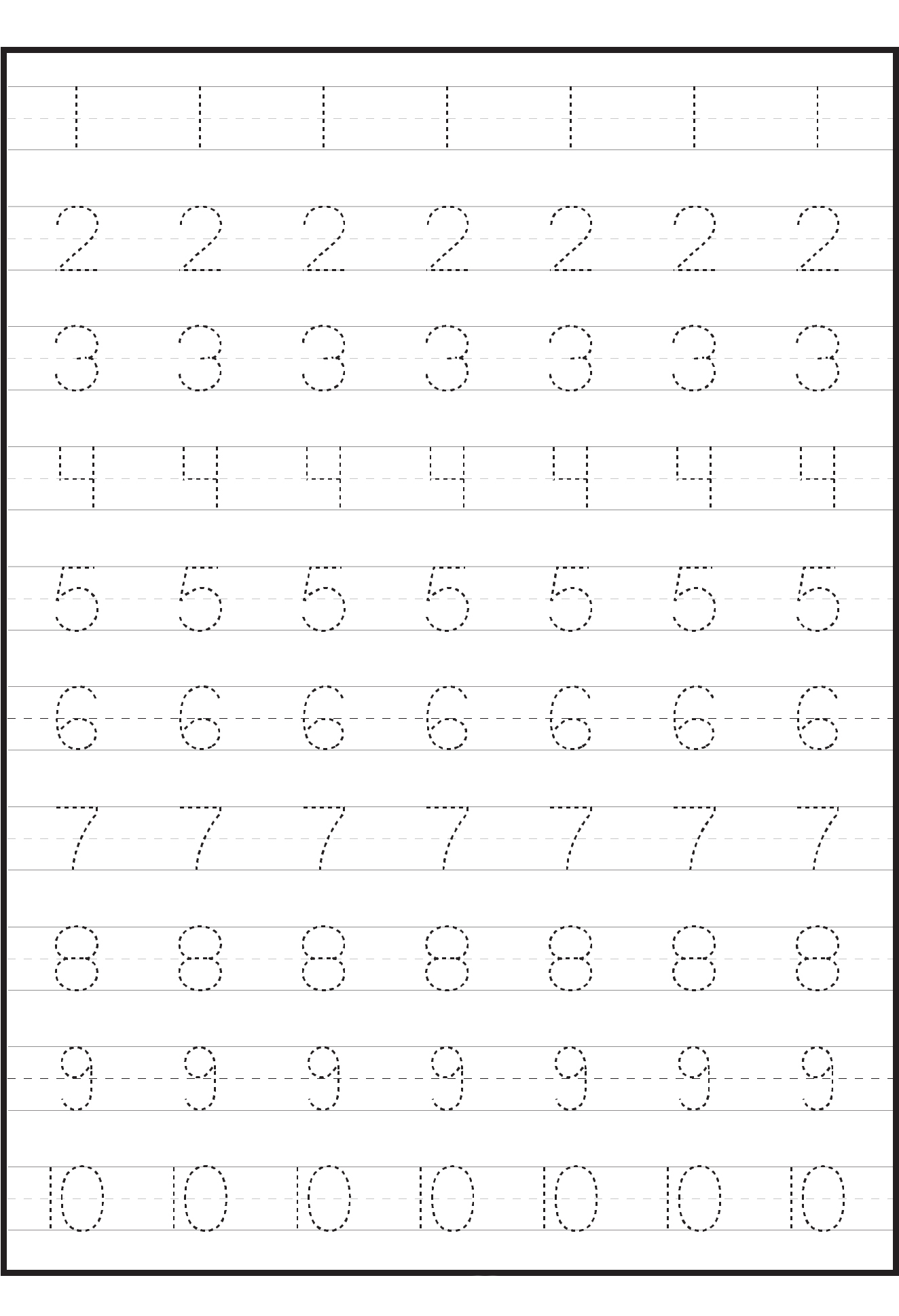 Preschool Tracing Worksheets Best Coloring Pages For Kids