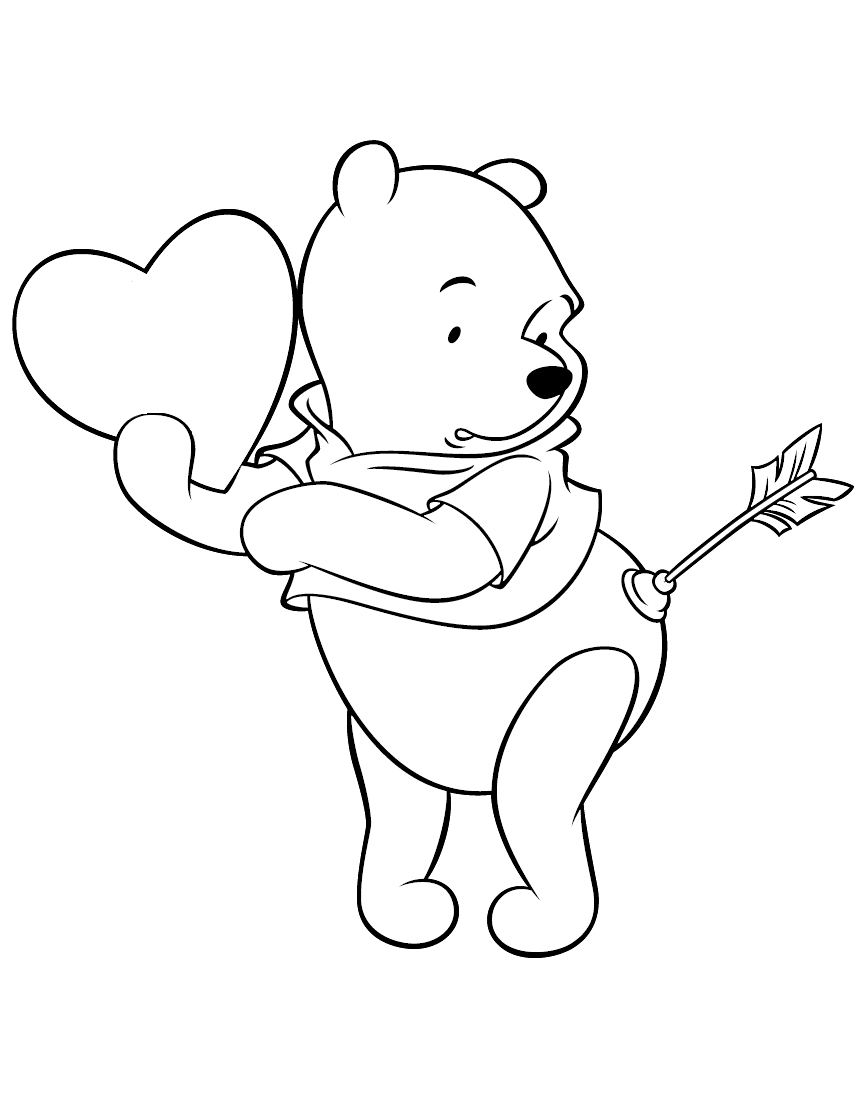 Valentines Disney Coloring Pages   Best Coloring Pages For Kids