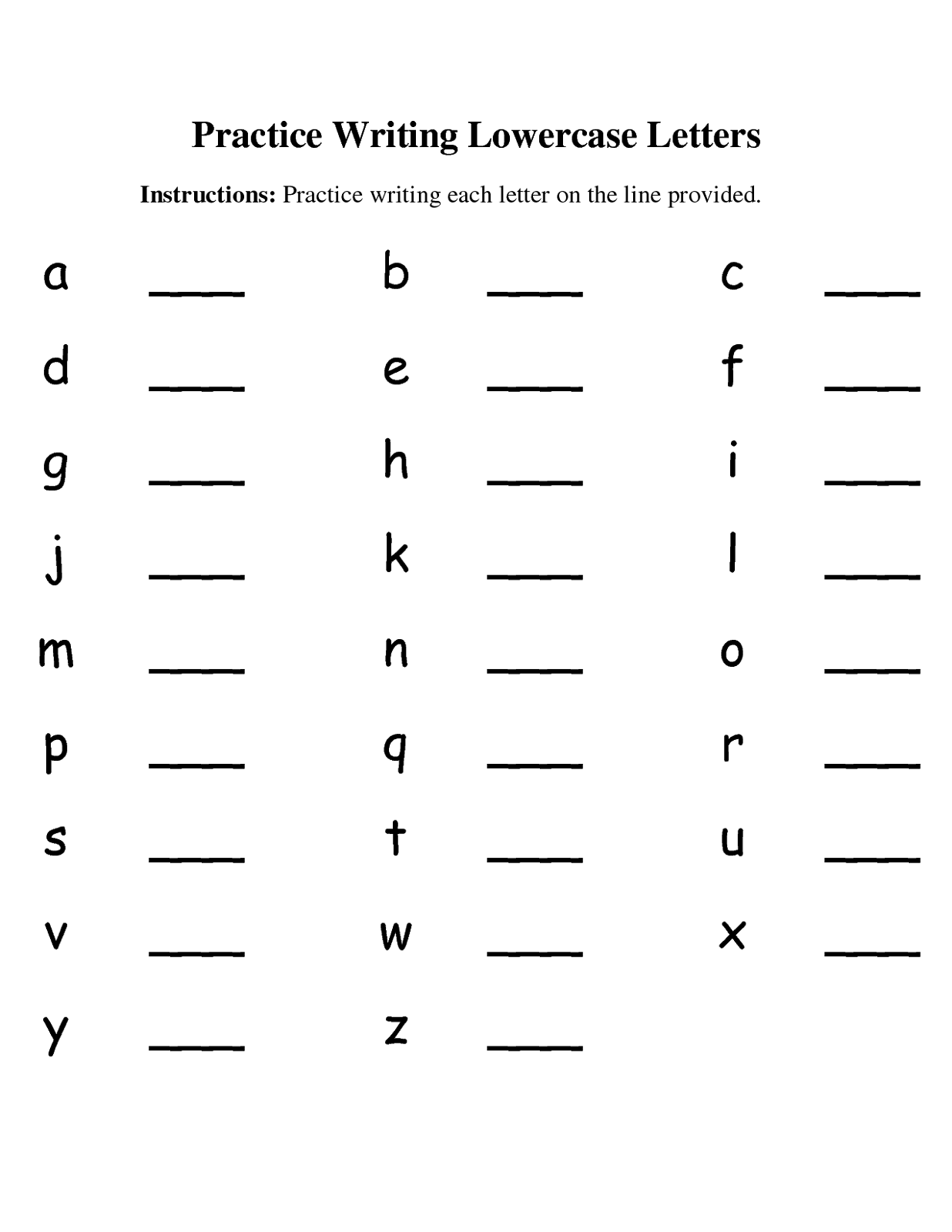 Download Alphabet Worksheets - Best Coloring Pages For Kids