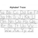 Preschool Alphabet Trace Worksheet