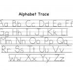 Preschool Alphabet Trace Worksheet