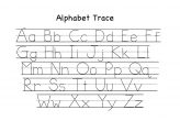 Preschool Alphabet Trace Worksheet