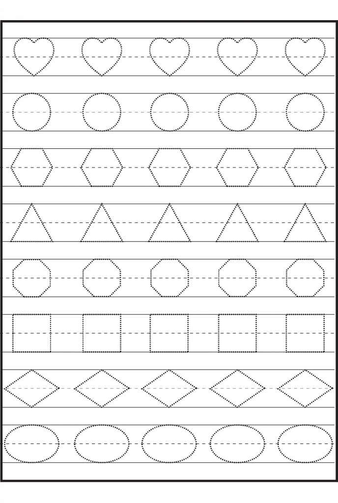 Preschool Tracing Worksheets Best Coloring Pages For Kids