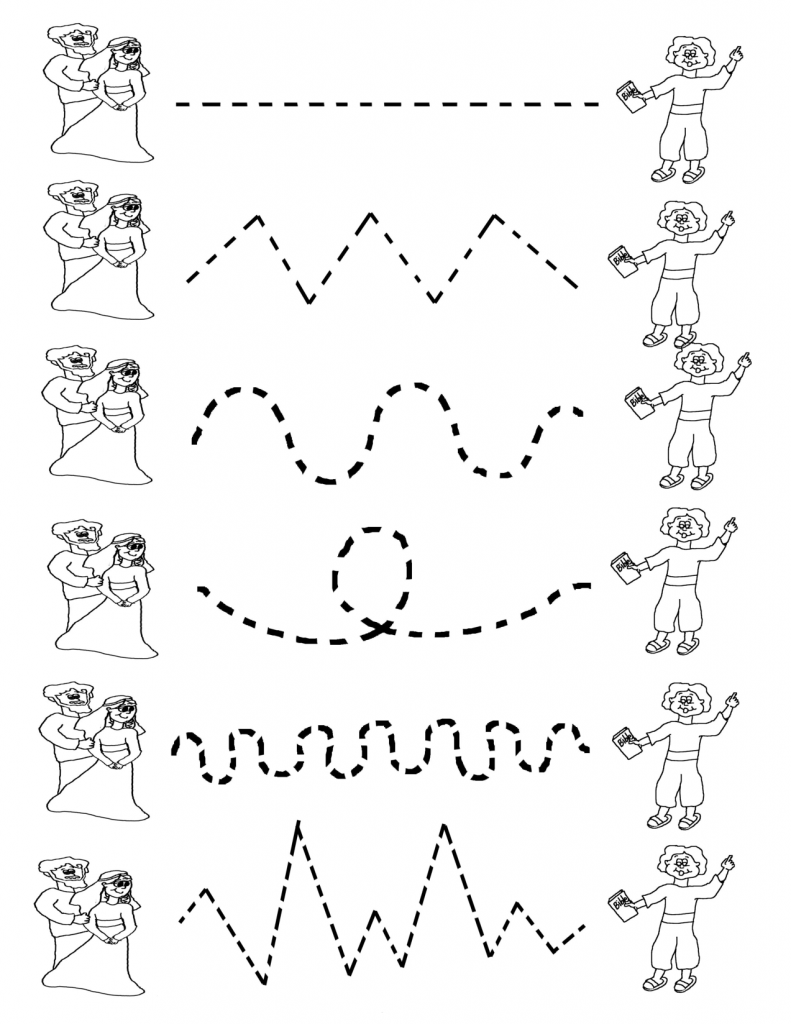 Preschool Tracing Worksheets Matching